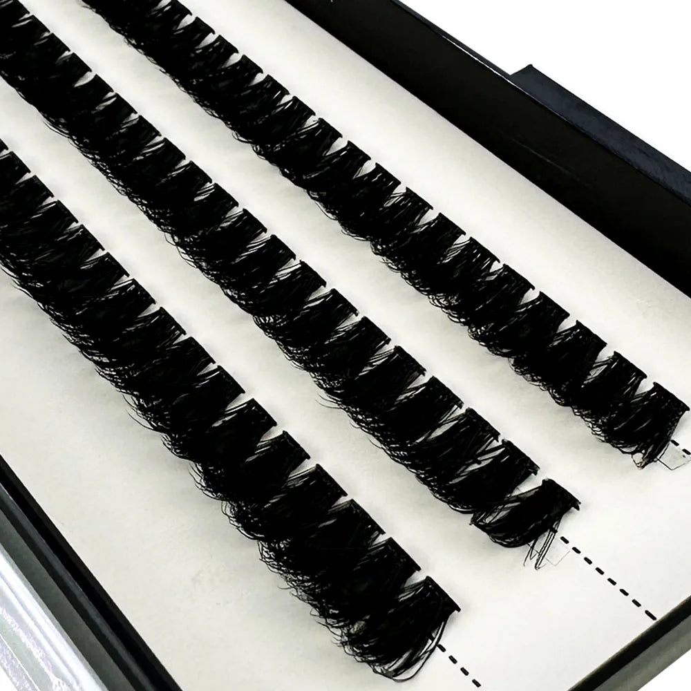 NEW3D DIY Clusters Volume Handmade Mink Eyelash Extension Curl Segmented False Lashes 5D fluffy Thick Bundle Cilias Makeup Tools