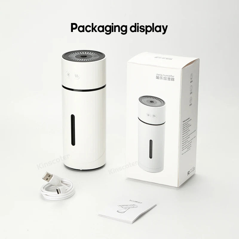 260ML Wireless Air Humidifier USB Aromatherapy Diffuser 1000mAh Rechargeable Battery Ultrasonic Cool Mist Maker Quiet Fogger