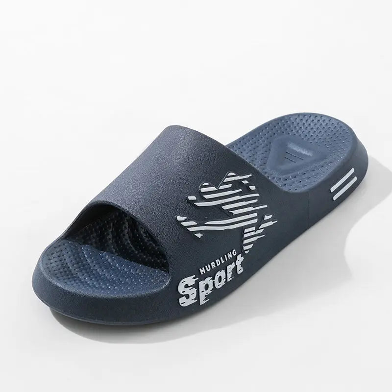 New Trend Men's Slippers Home indoor anti slip soft sole pvc slippers Summer sports style Outdoor Casual Beach Flip Flops Sandal