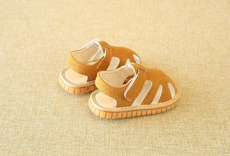 New Baby Shoes First Shoes Newborn Boy Girl First Walkers Indoor Non-slip Baby Sandals Rubber Sole Summer Beach Infant Sandal
