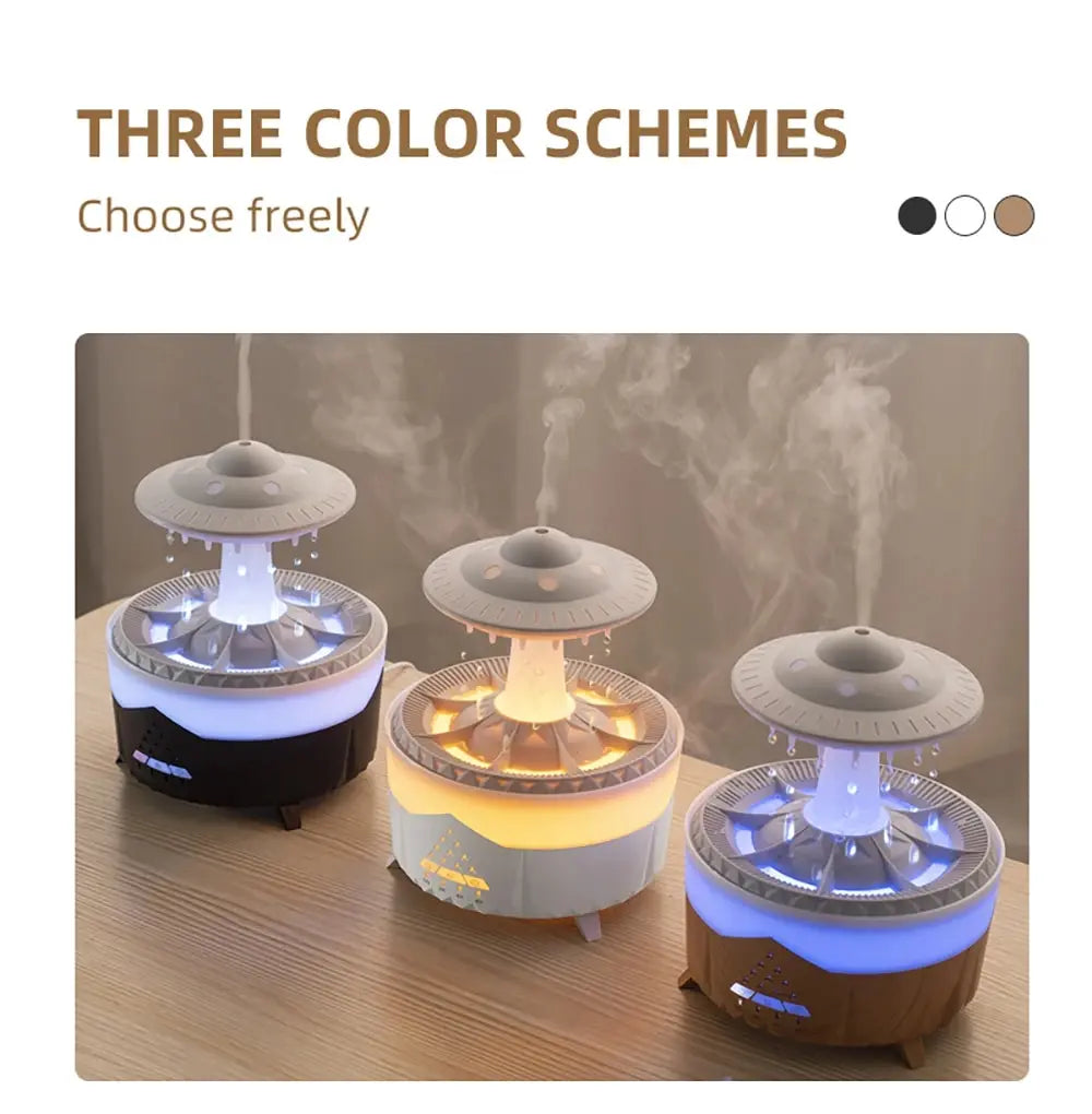 2025 ufo Air Humidifier Ultrasonic Aromatherapy Diffusers Mist Maker Fragrance Essential Oil Aroma Difusor Remote control