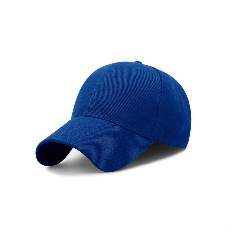 1pc Men&Women's Vintage Simple Solid Adjustable Curved Brim Baseball Cap For Outdoor