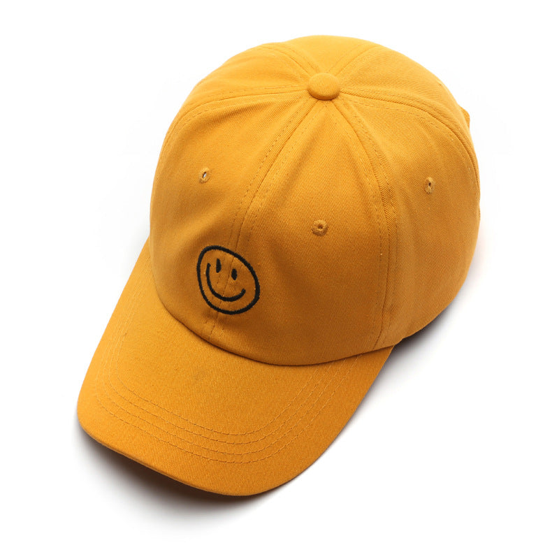 1pc Mens Classic Smile Face Baseball Cap - Soft Cotton, Lightweight, Adjustable, Sunscreen, Embroidered Lettering, Ideal Gift for Daily Casual Wear