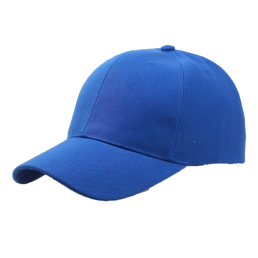 1pc Men&Women's Vintage Simple Solid Adjustable Curved Brim Baseball Cap For Outdoor