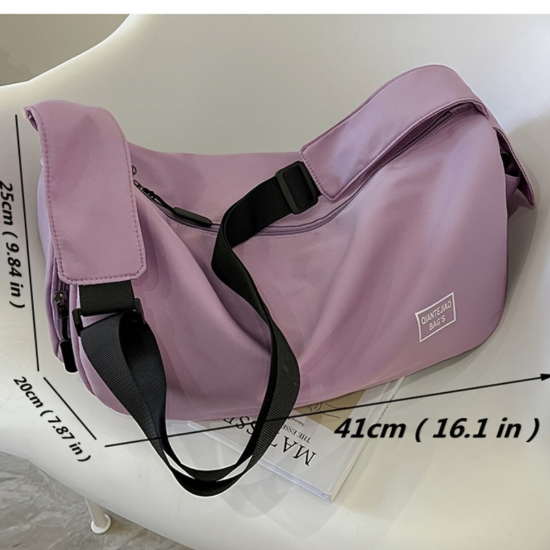 Lightweight Sports Gym Duffel Bag with Shoe Compartment, Crossbody Travel Bag for Weekend Trips
