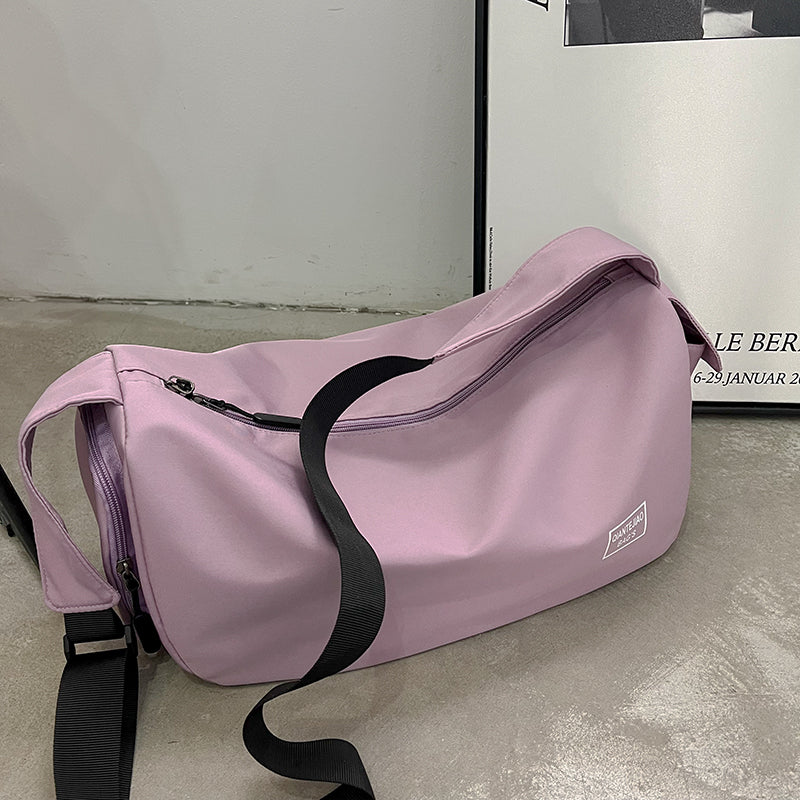 Lightweight Sports Gym Duffel Bag with Shoe Compartment, Crossbody Travel Bag for Weekend Trips