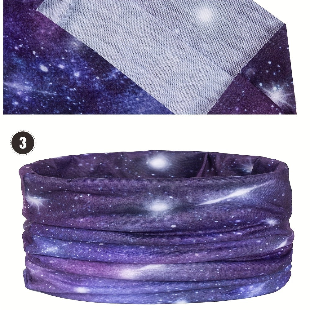 Seamless Sports Scarf with Magic Headband - Breathable, Moisture-Wicking, Quick-Drying Fabric for Outdoor Activities - Stay Protected from Sun, Wind, and Cold while Enjoying Cycling, Running, Hiking, and More