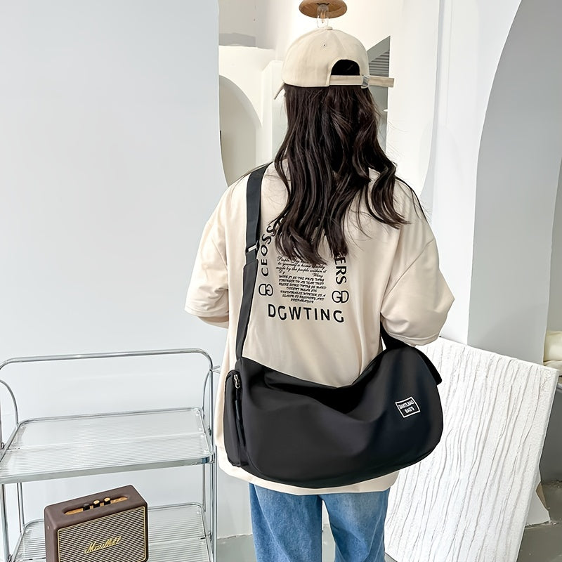 Lightweight Sports Gym Duffel Bag with Shoe Compartment, Crossbody Travel Bag for Weekend Trips