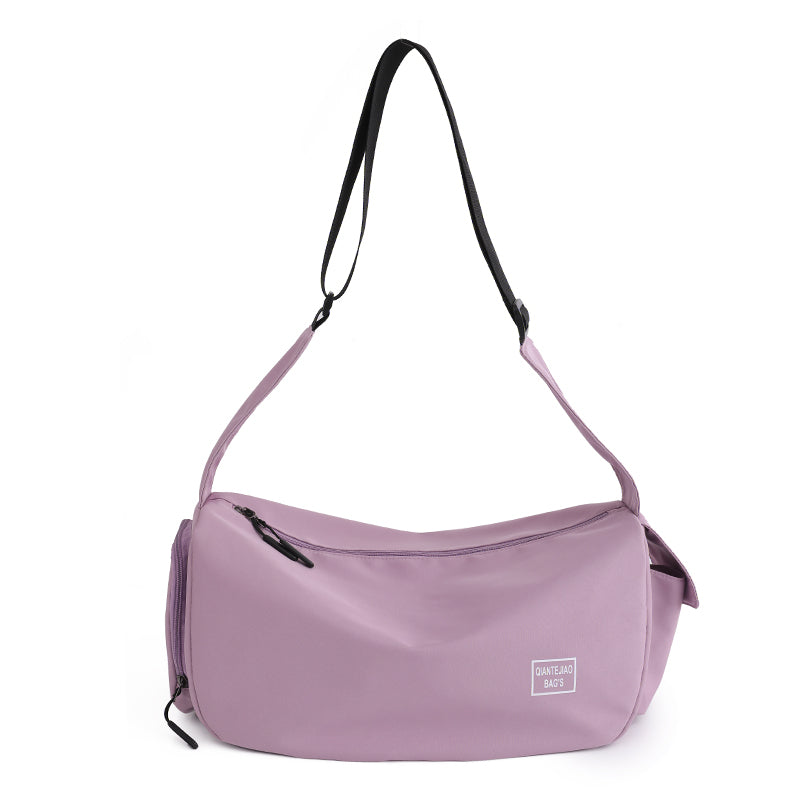 Lightweight Sports Gym Duffel Bag with Shoe Compartment, Crossbody Travel Bag for Weekend Trips