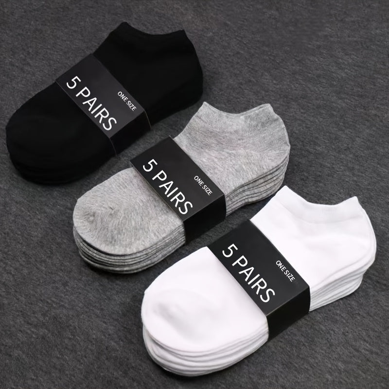 1/5/10/15/30 pair Essential Ankle Socks - 1/5/10/15/30 Pairs, Soft & Lightweight, Low Cut, Women's Stockings & Hosiery