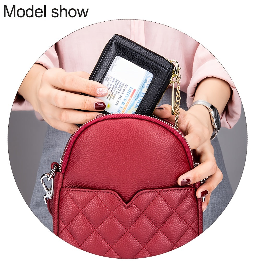 Premium RFID Blocking Card Holder Wallet - Secure Zip Around Design with Multiple Compartments for Easy Organization - Stylish Casual Style for Everyday Use