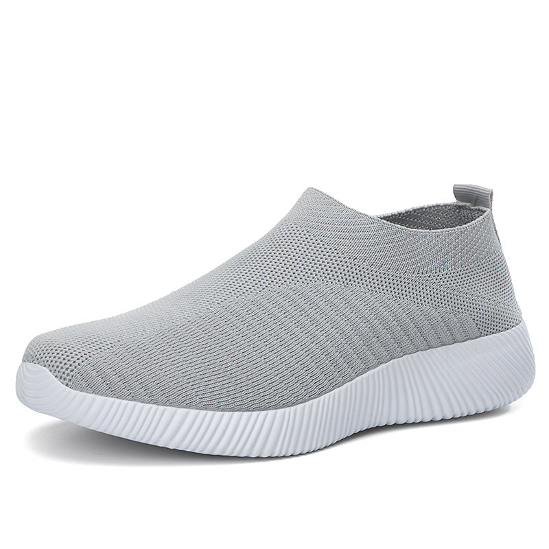 Women's Casual Sneakers, Lightweight Soft Bottom Running Shoes, Breathable Slip-on Walking Shoes plus size