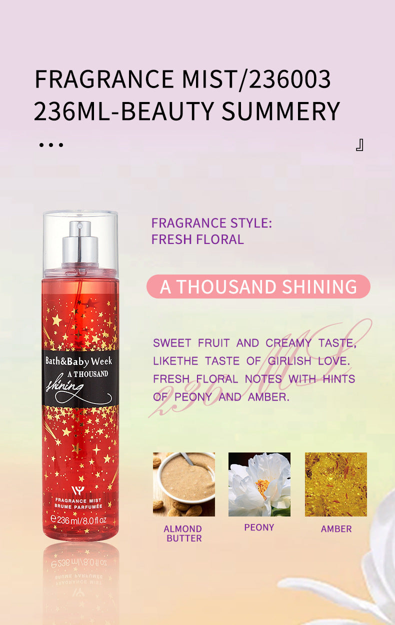 More than 20 perfume perfume body spray female flowers and fruits perfume suitable for girls, women, holiday gifts, Easter gifts