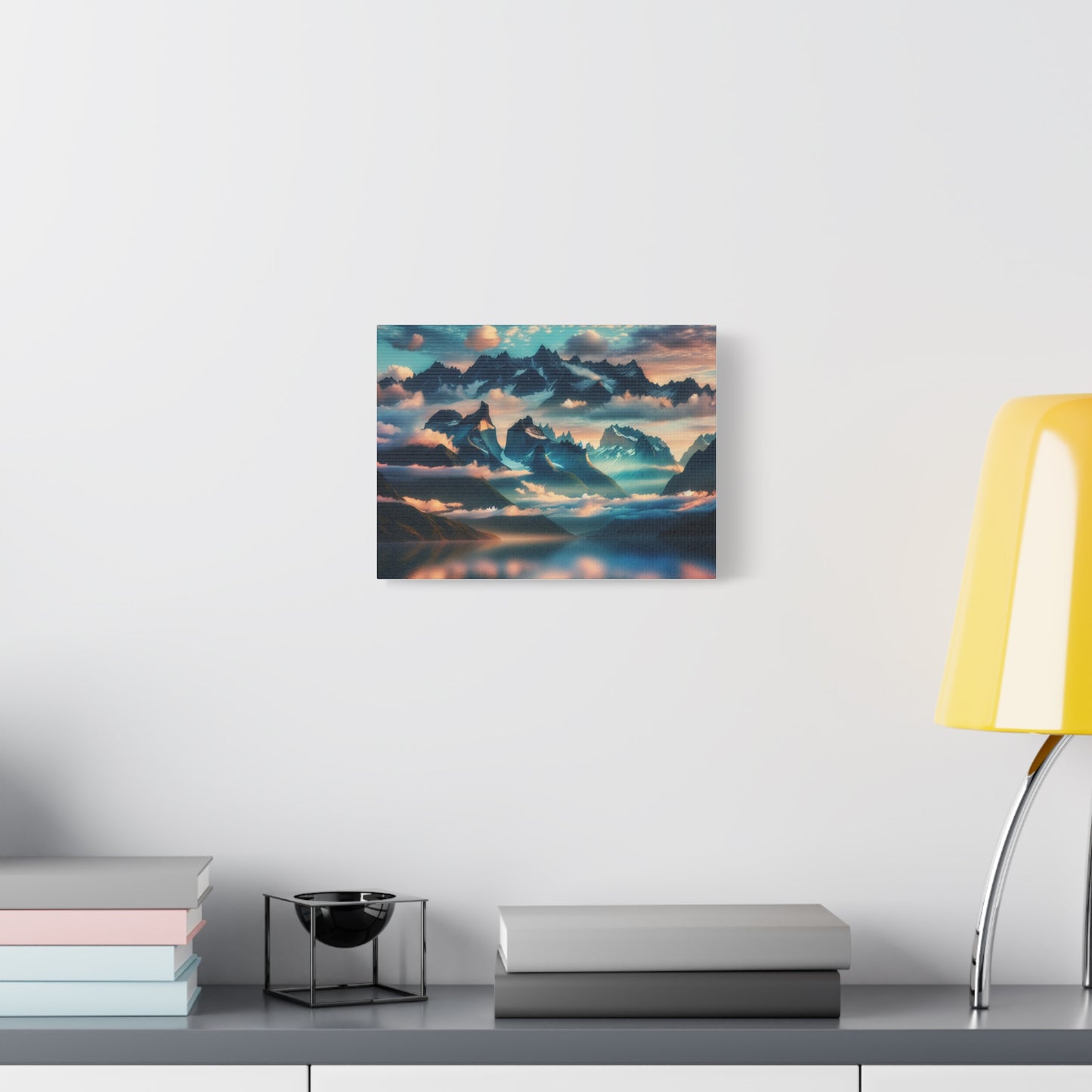 Majestic Mountain Canvas Print – Alpine Landscape Wall Art for Nature Lovers