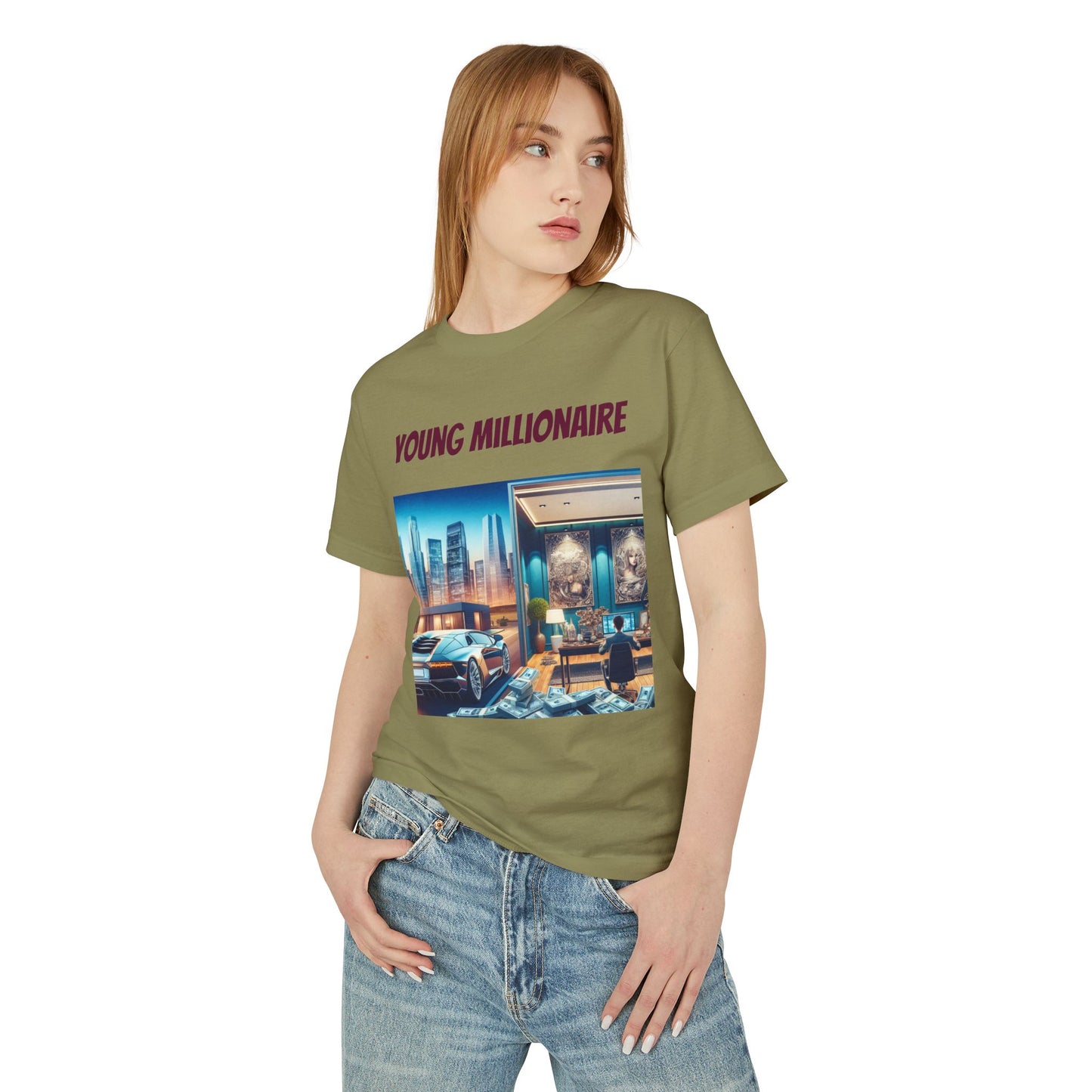 Young Millionaire Graphic Tee - Unisex Heavyweight Cotton Shirt