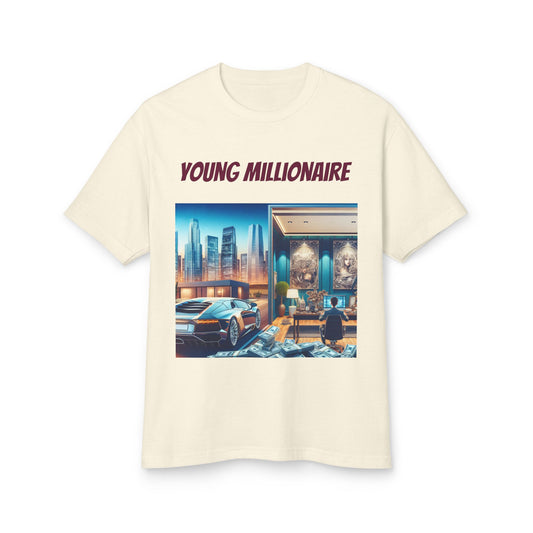 Young Millionaire Graphic Tee - Unisex Heavyweight Cotton Shirt