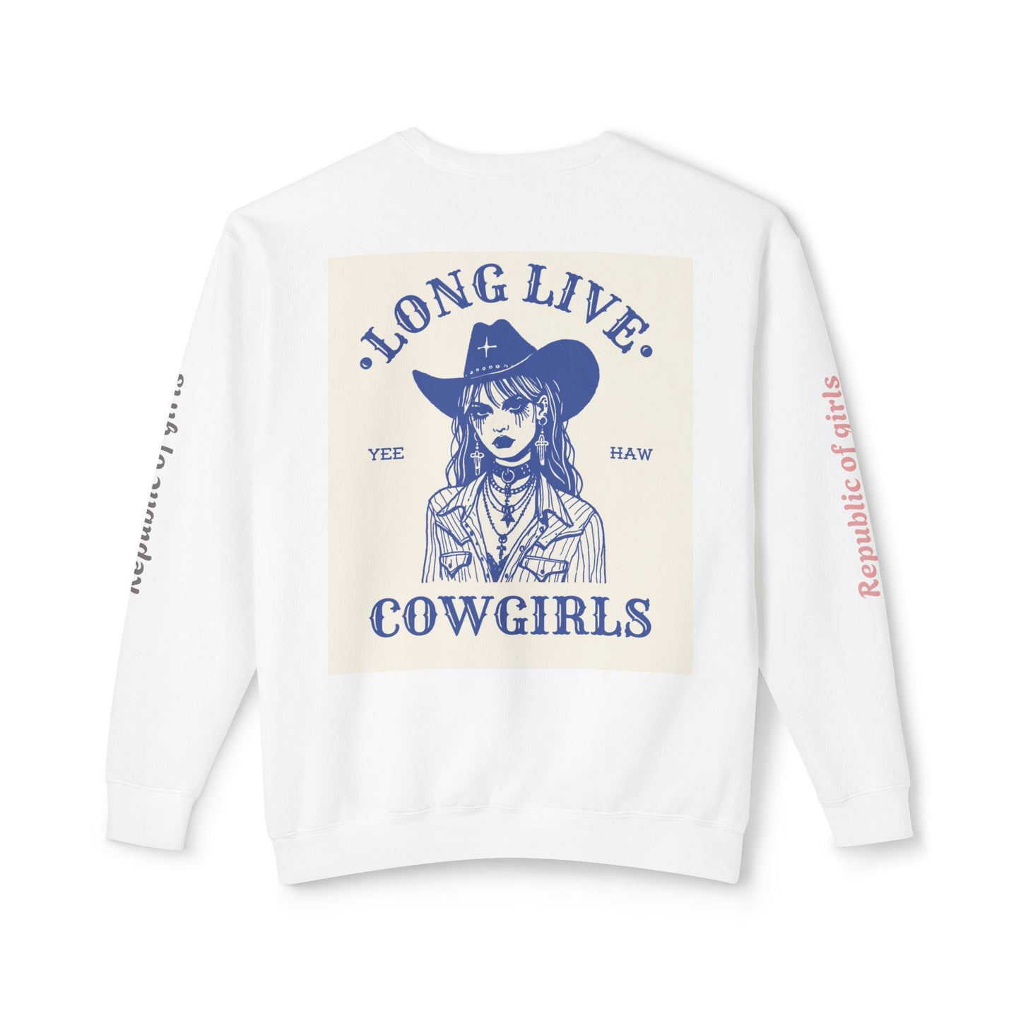 Long Live Cowgirls Sweatshirt - Unisex Lightweight Crewneck, Country Style Fashion, Gifts for Cowgirls, Western Apparel, Unique [...]