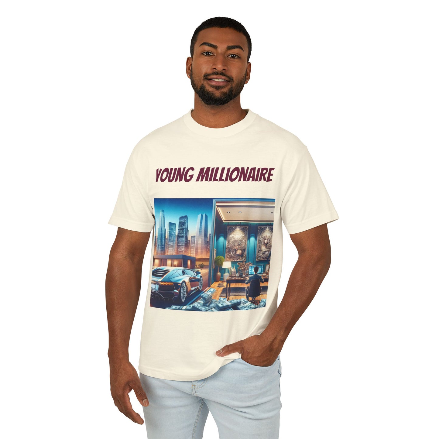 Young Millionaire Graphic Tee - Unisex Heavyweight Cotton Shirt