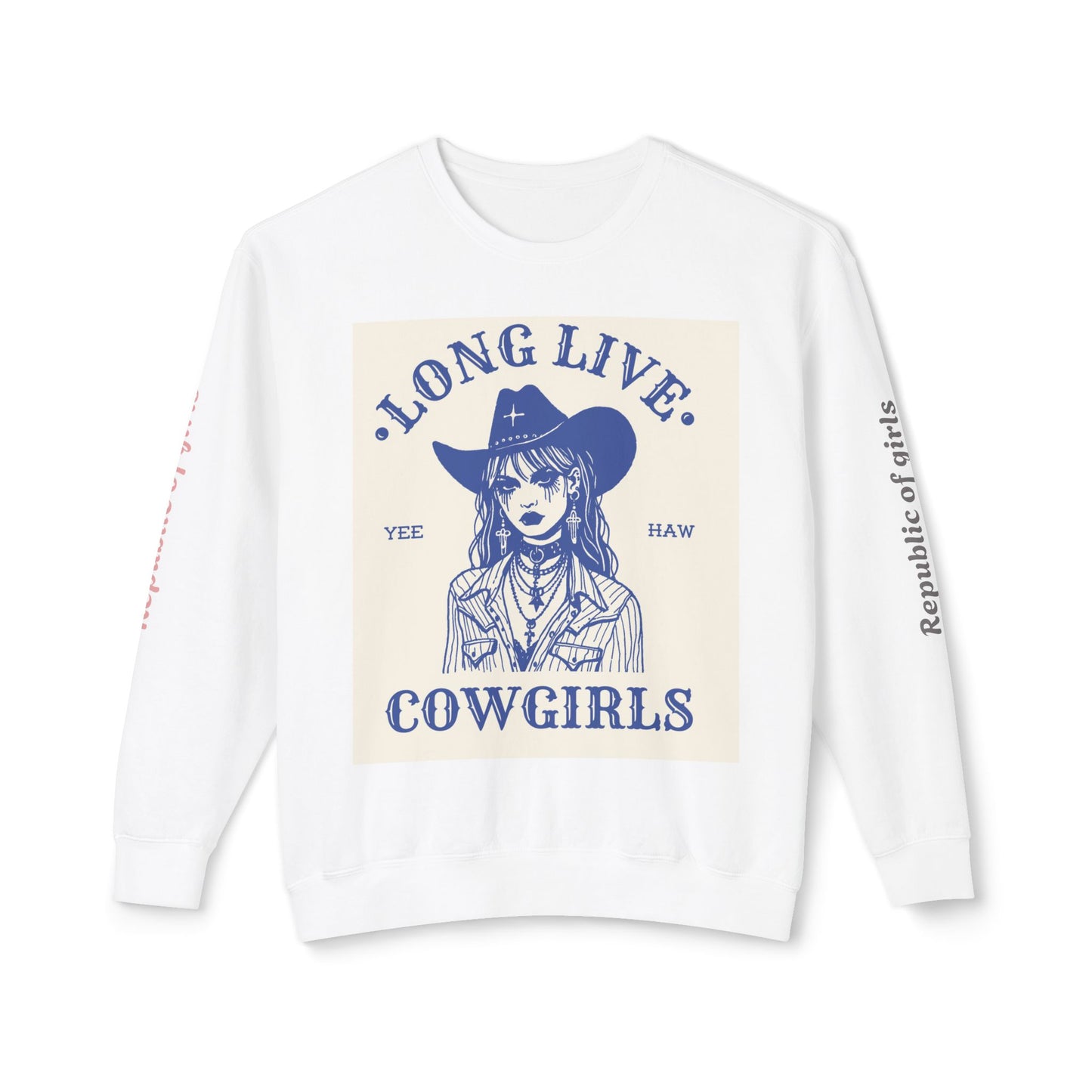 Long Live Cowgirls Sweatshirt - Unisex Lightweight Crewneck, Country Style Fashion, Gifts for Cowgirls, Western Apparel, Unique [...]