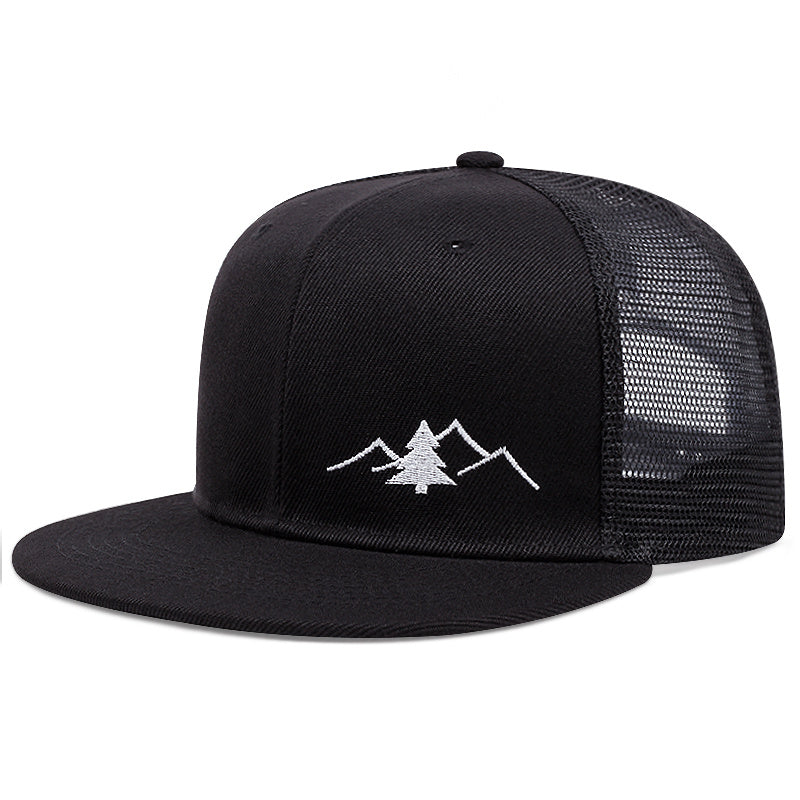 Classic Cotton Embroidery Truck Driver Cap - Stylish Peaked Design, Breathable, Hip-Hop Inspired, Perfect for Outdoor Activities and Skateboarding - Ideal Gift for Men and Women