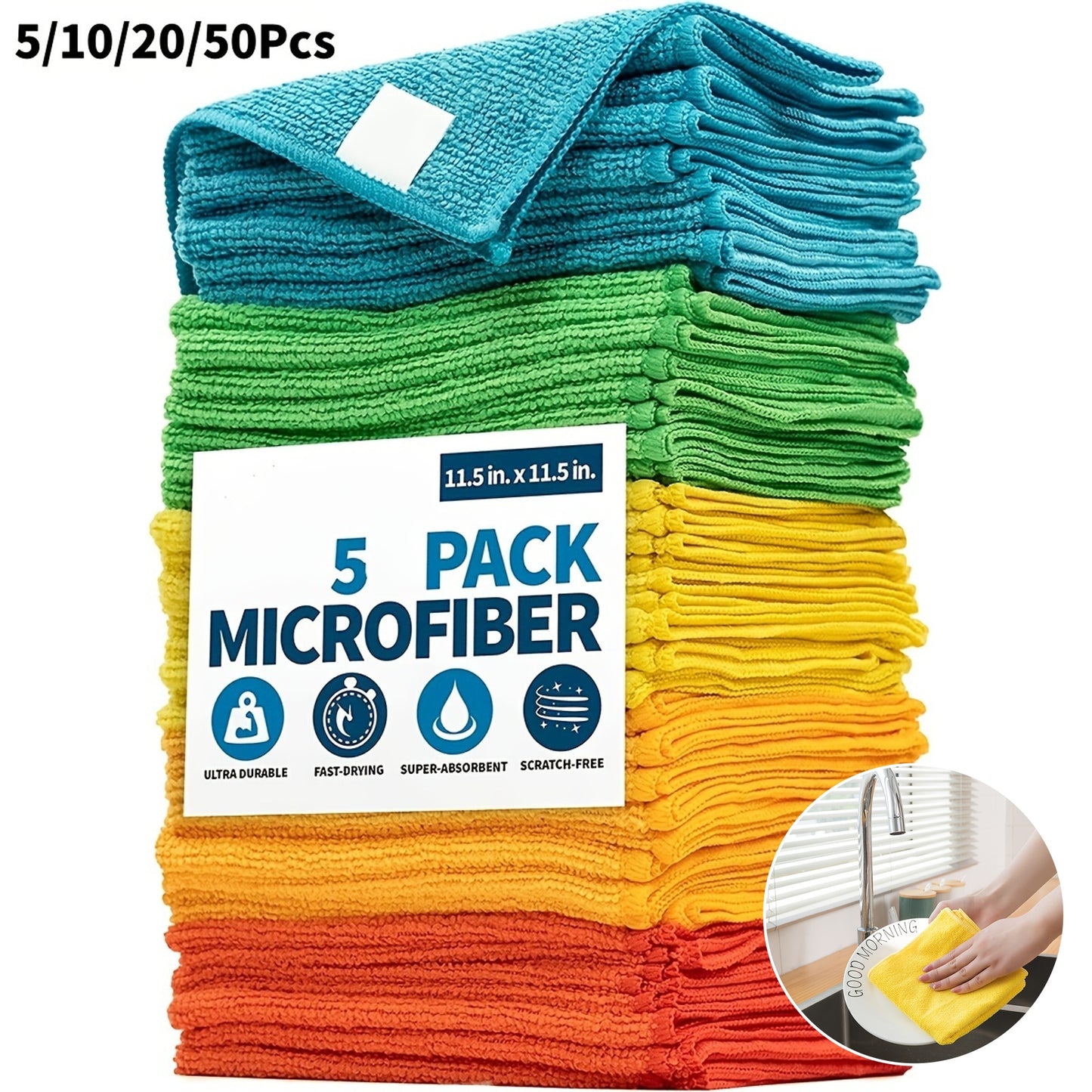 Tablet Cleaning Towel - Small, Random Color, 5/10/20/50pcs, Multi-Purpose & Portable for Daily Use
