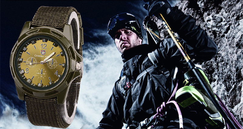 Military Sports Men's Watch Nylon Strap Quartz Wristwatch