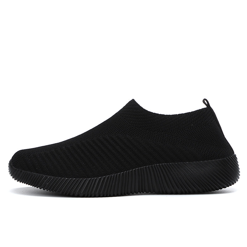 Women's Casual Sneakers, Lightweight Soft Bottom Running Shoes, Breathable Slip-on Walking Shoes plus size