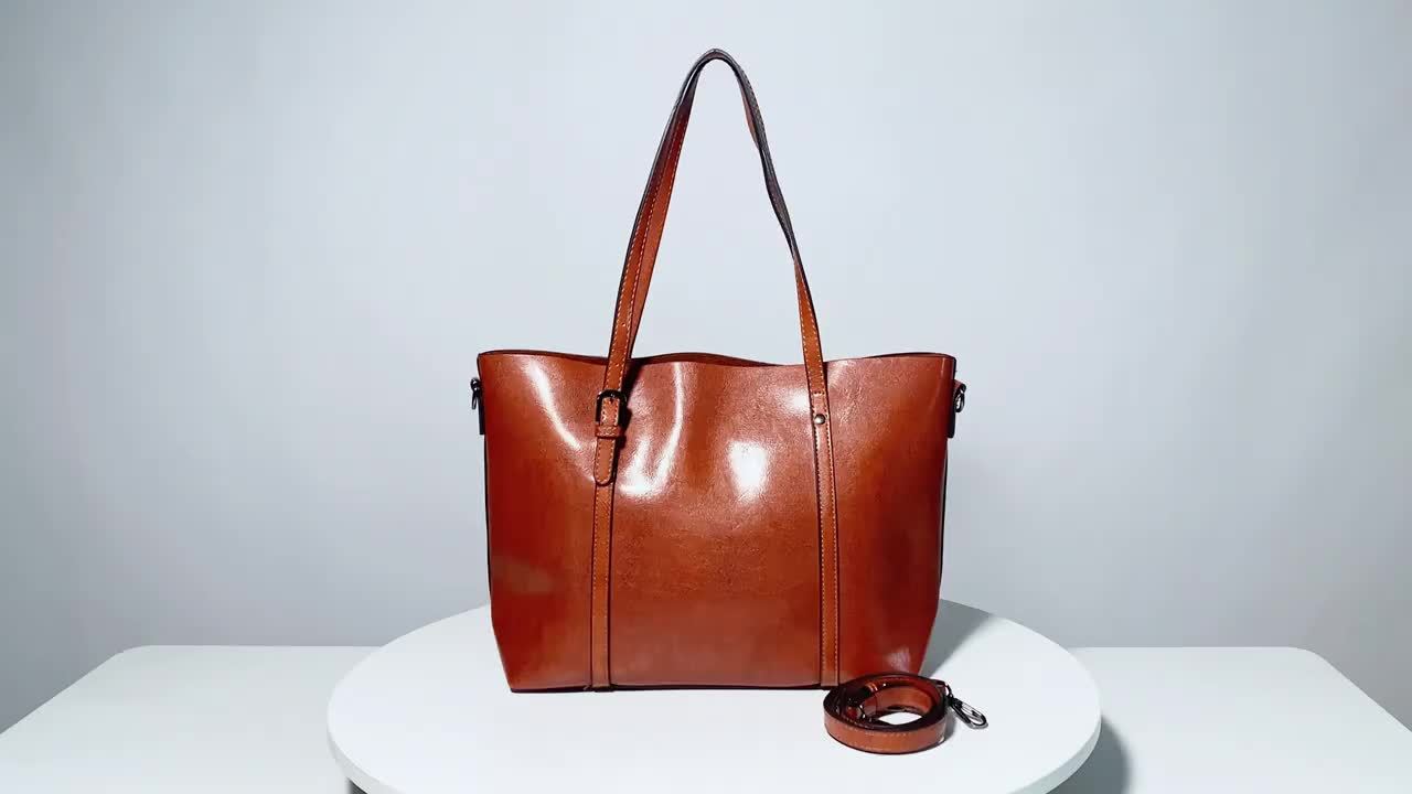 Vintage Faux Leather Shoulder Bag With Fixed Shoulder Strap, Women's Large Capacity Tote Bag