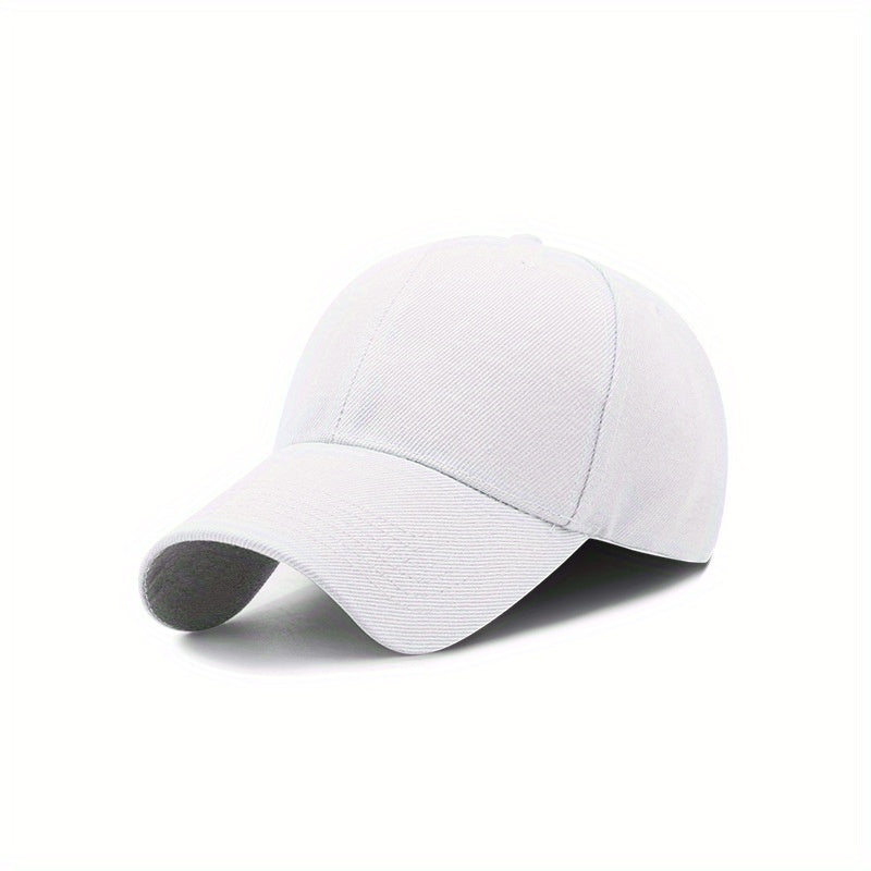 1pc Men&Women's Vintage Simple Solid Adjustable Curved Brim Baseball Cap For Outdoor