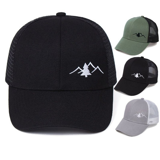 Classic Cotton Embroidery Truck Driver Cap - Stylish Peaked Design, Breathable, Hip-Hop Inspired, Perfect for Outdoor Activities and Skateboarding - Ideal Gift for Men and Women