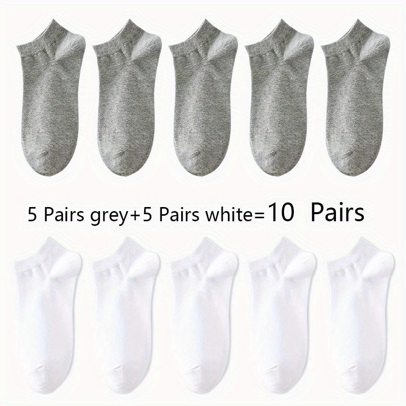 1/5/10/15/30 pair Essential Ankle Socks - 1/5/10/15/30 Pairs, Soft & Lightweight, Low Cut, Women's Stockings & Hosiery