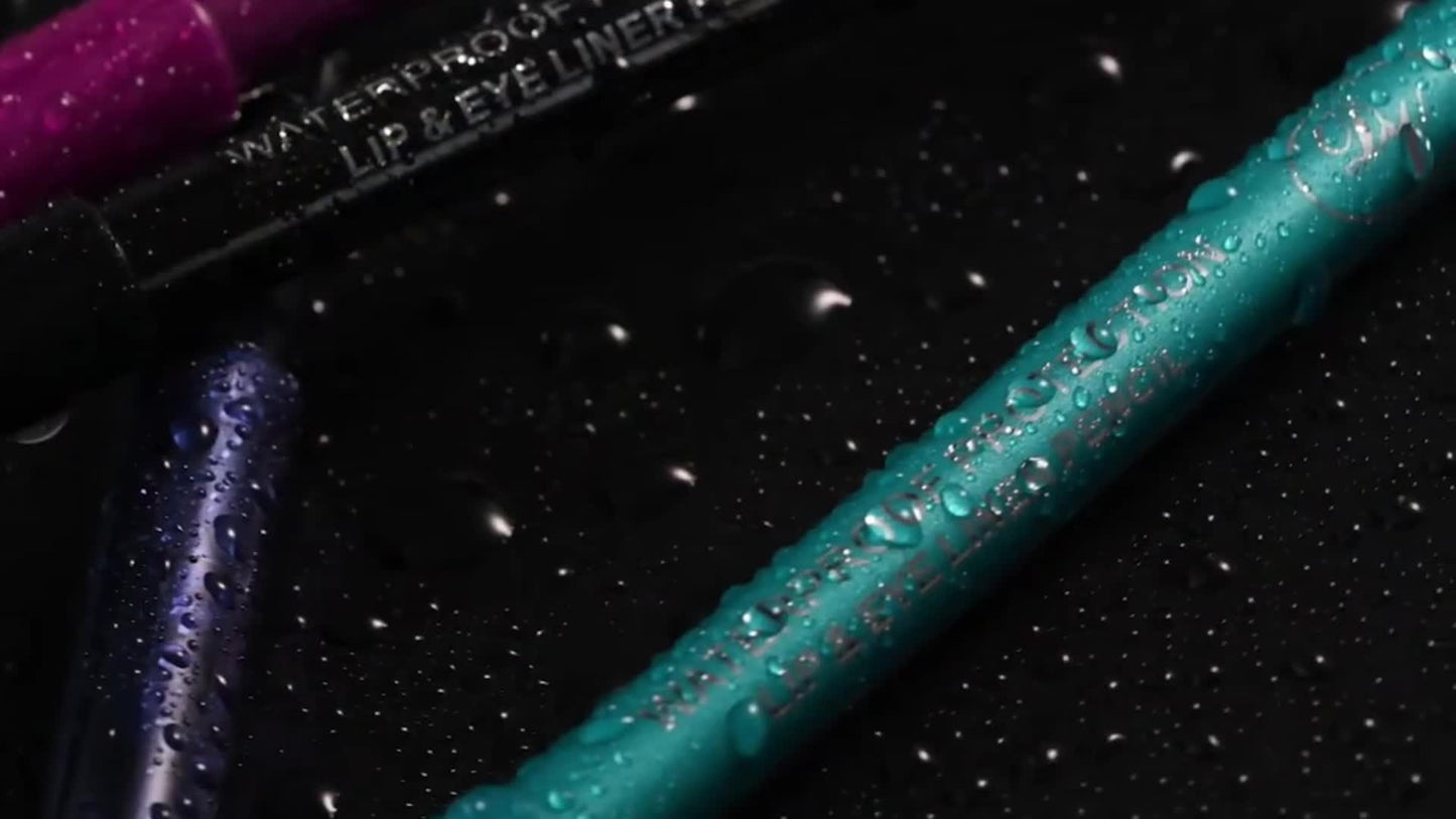 Vibrant Multi-Colored Metallic Smoky Eyeliner - Long-Lasting, Waterproof, Glitter Finish, Smudge-Proof, Easy to Apply Eye Makeup for Music Festival, Party, and Everyday Use