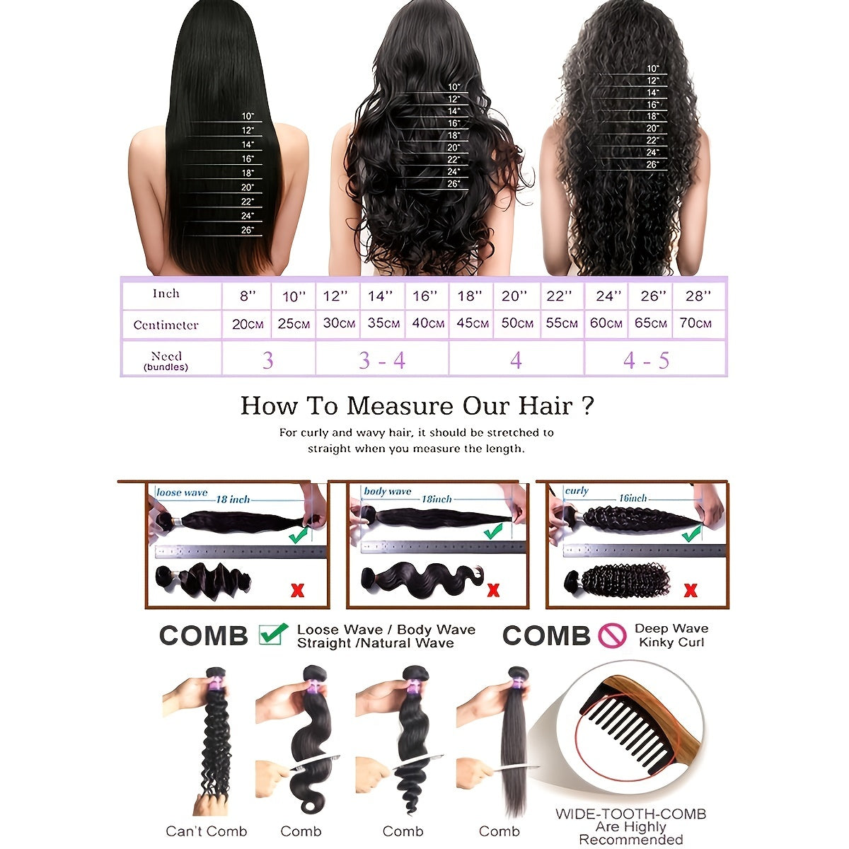 Mother's Day Special Deal: 3pcs Human Hair Bundles 8-40inch 10a Human Hair Extensions for