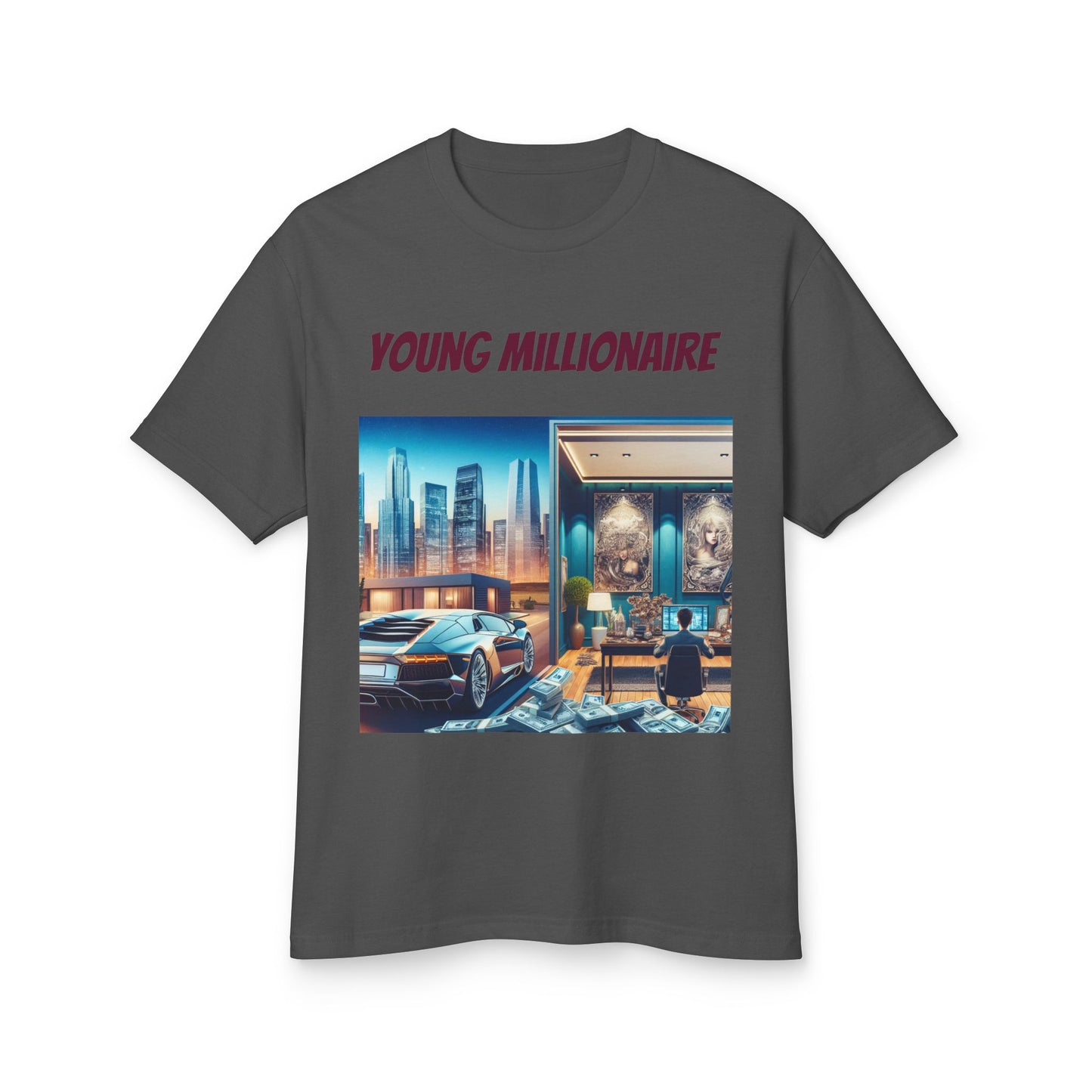 Young Millionaire Graphic Tee - Unisex Heavyweight Cotton Shirt
