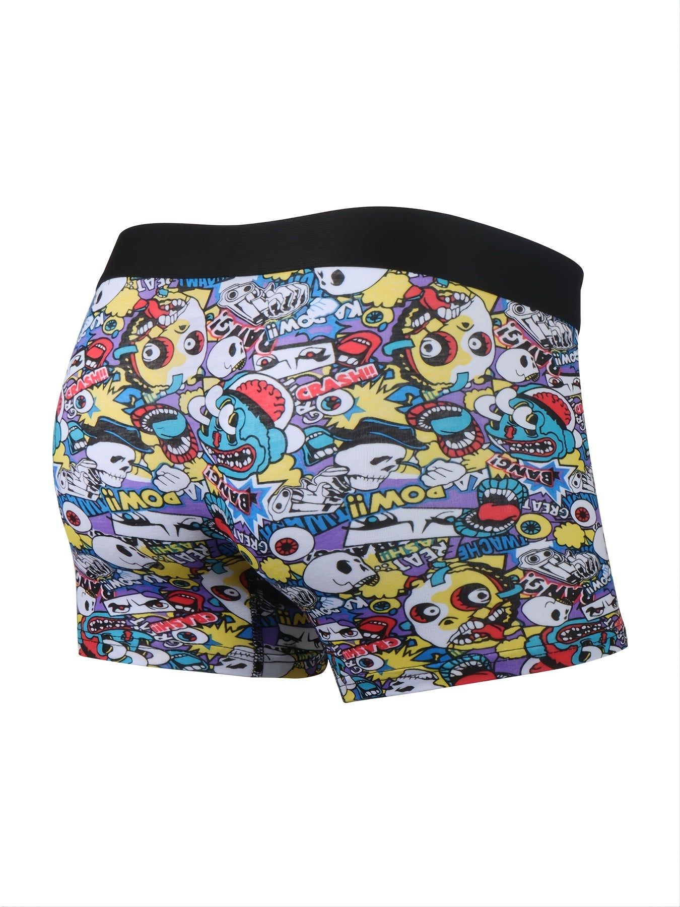 5pcs/set Boys Boxer Briefs Soft Cotton Cartoon Print Underwear Breathable Performance Sport