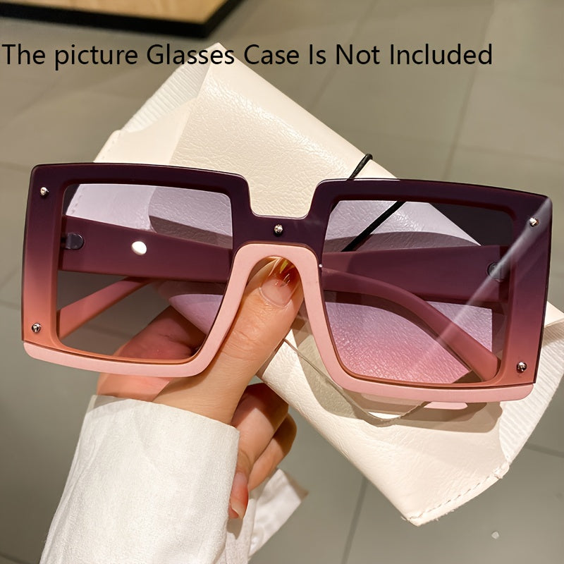Oversized Square Men Women Trendy Eyewear Fashion Luxury Brand Design Shades