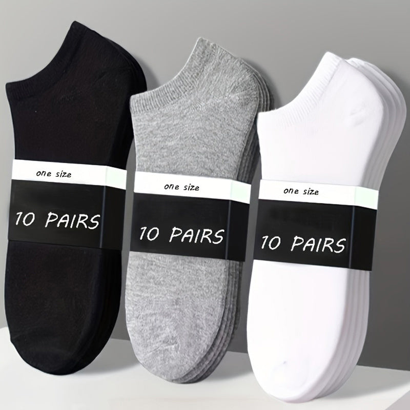 1/5/10/15/30 pair Essential Ankle Socks - 1/5/10/15/30 Pairs, Soft & Lightweight, Low Cut, Women's Stockings & Hosiery