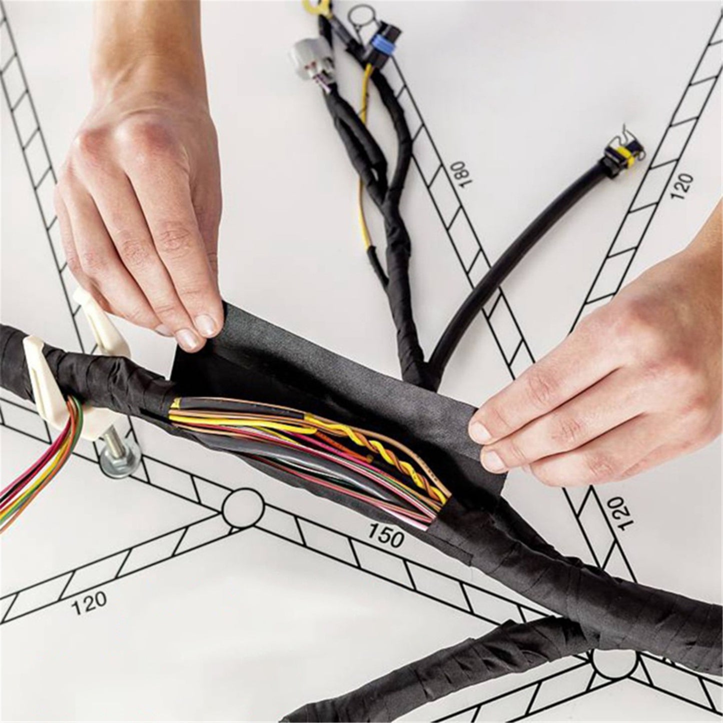 Automotive Sound Insulation & Vibration Dampening Wire Harness Adhesive Tape - Flame Retardant & High Temperature Resistant