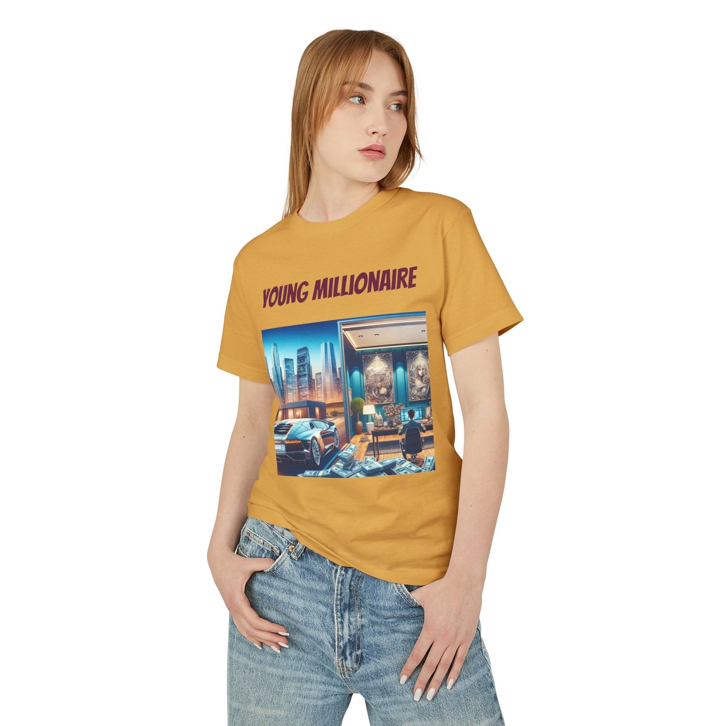 Young Millionaire Graphic Tee - Unisex Heavyweight Cotton Shirt