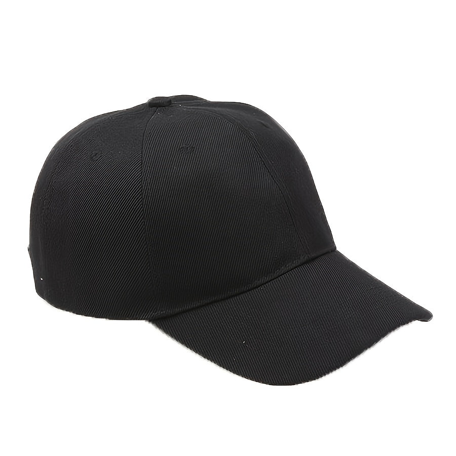 1pc Men&Women's Vintage Simple Solid Adjustable Curved Brim Baseball Cap For Outdoor