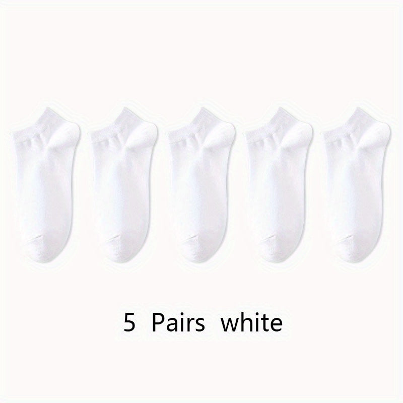 1/5/10/15/30 pair Essential Ankle Socks - 1/5/10/15/30 Pairs, Soft & Lightweight, Low Cut, Women's Stockings & Hosiery