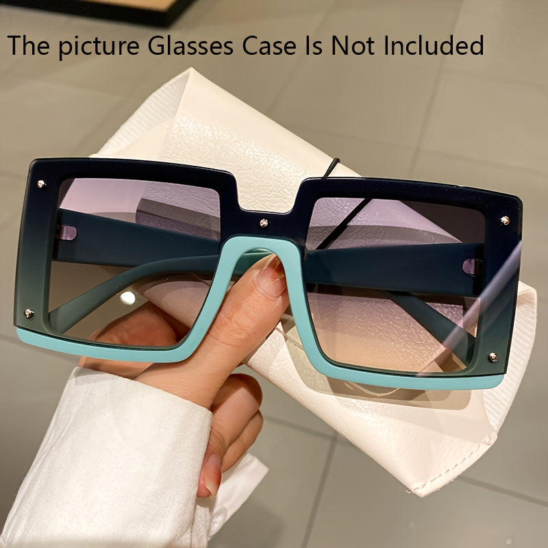 Oversized Square Men Women Trendy Eyewear Fashion Luxury Brand Design Shades