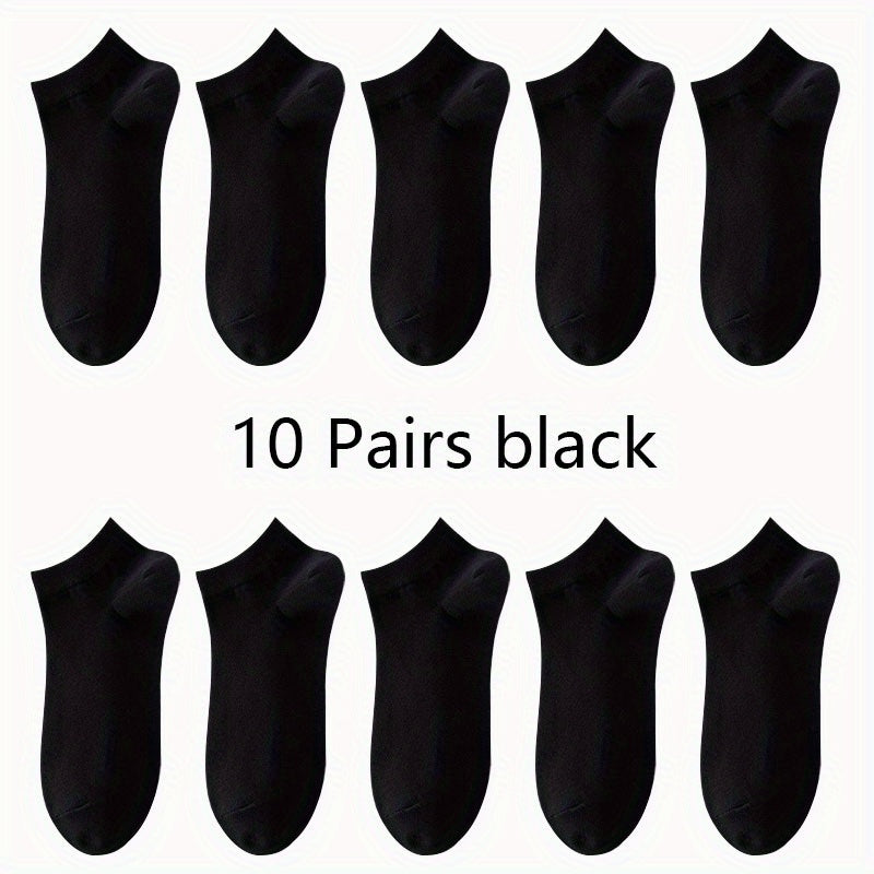 1/5/10/15/30 pair Essential Ankle Socks - 1/5/10/15/30 Pairs, Soft & Lightweight, Low Cut, Women's Stockings & Hosiery