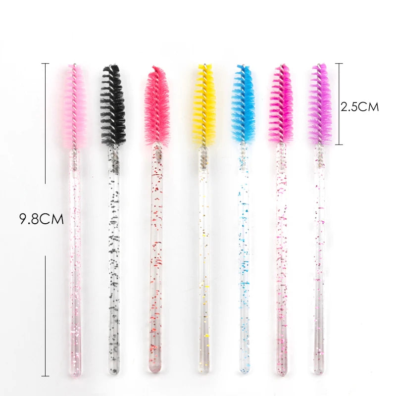 5/25/50 Pcs Eyelash Brushes Makeup Brushes Disposable Mascara Wands Applicator Spoolers Eye Lashes Cosmetic Brush Makeup Tools