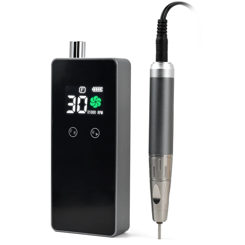 USA Free Shipping Electric Nail Sander Manicure Drill Coreless Handpiece 30000RPM Rechargeable Portable Nail Drill Machine