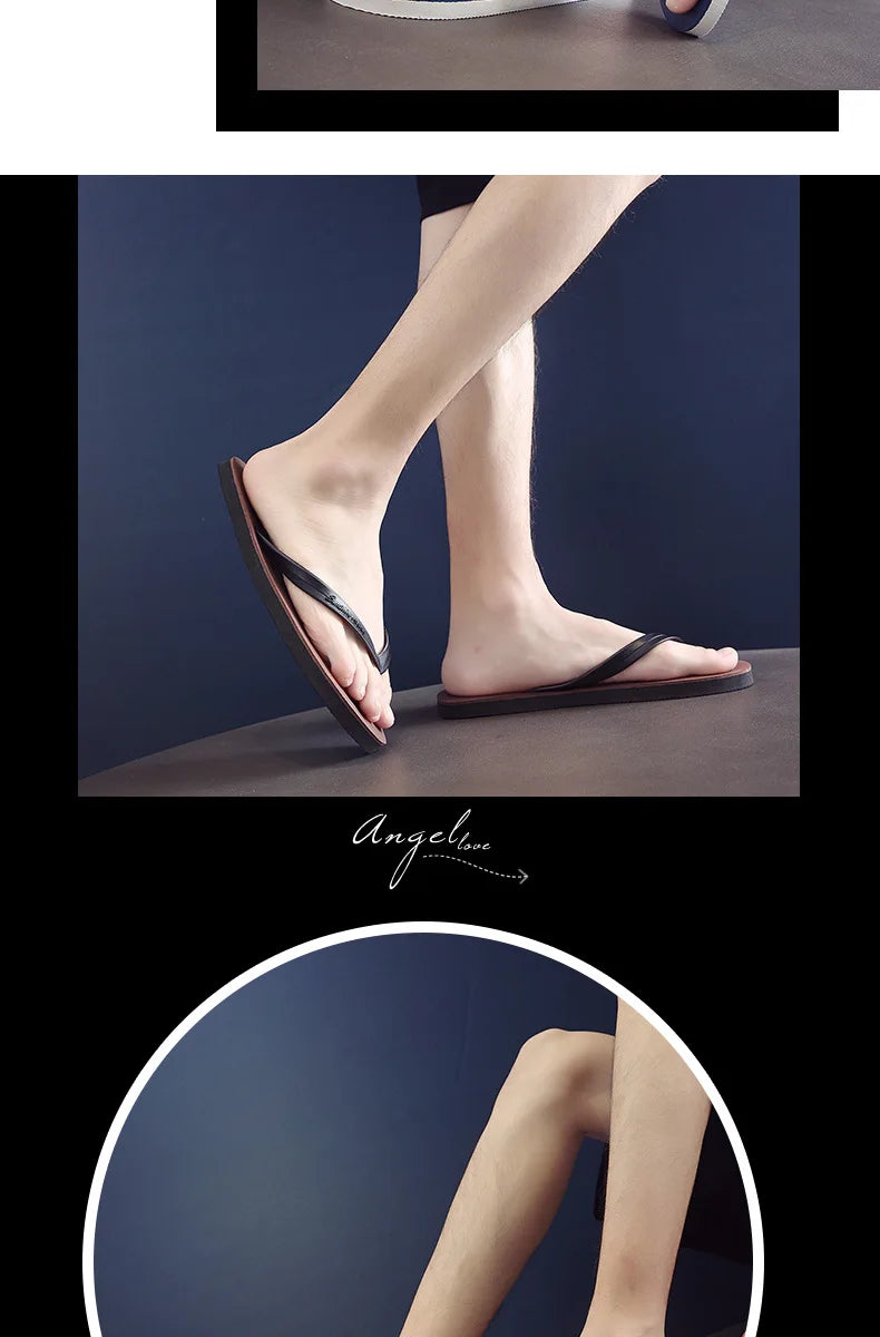 Men Shoes Summer Beach Sandals Anti-slip Fashion Outdoor Breathable Casual Couple Beach Sandal Flip Flops Shoes Slippers Men