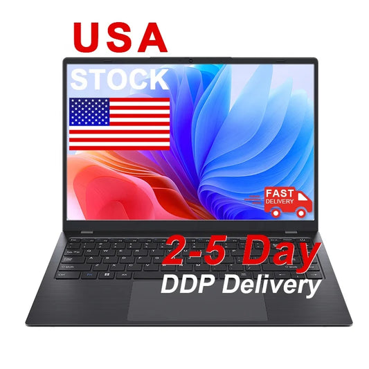 DDP USA Stock 256GB Ssd 8GB Ram 14 Inch New Laptop windows 11 Pro Laptops Brand New Personal and Home Laptops