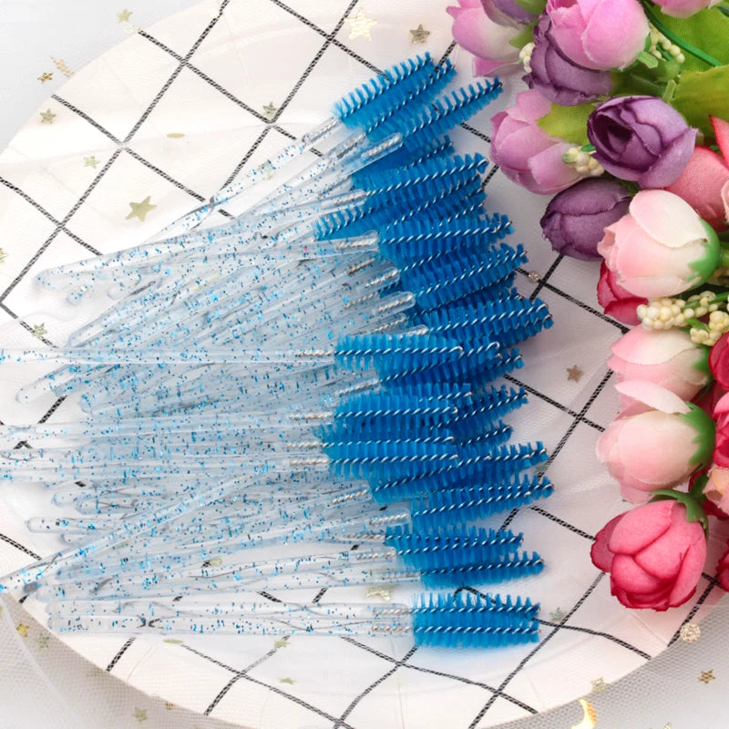 5/25/50 Pcs Eyelash Brushes Makeup Brushes Disposable Mascara Wands Applicator Spoolers Eye Lashes Cosmetic Brush Makeup Tools