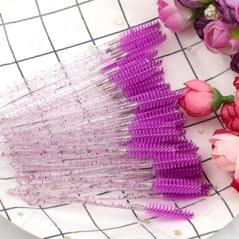 5/25/50 Pcs Eyelash Brushes Makeup Brushes Disposable Mascara Wands Applicator Spoolers Eye Lashes Cosmetic Brush Makeup Tools