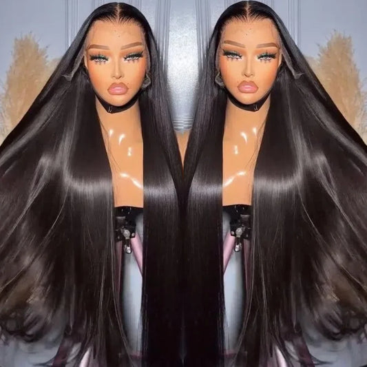 Vietnamese Raw Hair 250% Density Straight Lace Frontal Wigs Human Hair Lace Front Transparent Hd Lace Wig for Black Women
